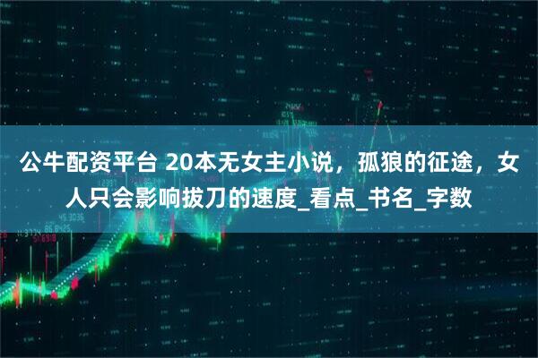 公牛配资平台 20本无女主小说，孤狼的征途，女人只会影响拔刀的速度_看点_书名_字数